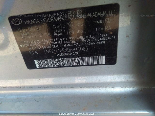 Photo 8 VIN: 5NPDH4AEXDH413063 - HYUNDAI ELANTRA 