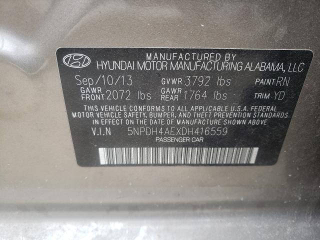 Photo 9 VIN: 5NPDH4AEXDH416559 - HYUNDAI ELANTRA GL 