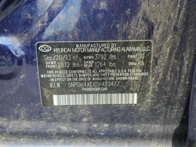 Photo 11 VIN: 5NPDH4AEXDH423477 - HYUNDAI ELANTRA GL 