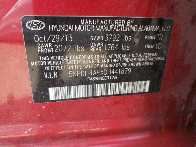 Photo 11 VIN: 5NPDH4AEXDH441879 - HYUNDAI ELANTRA GL 