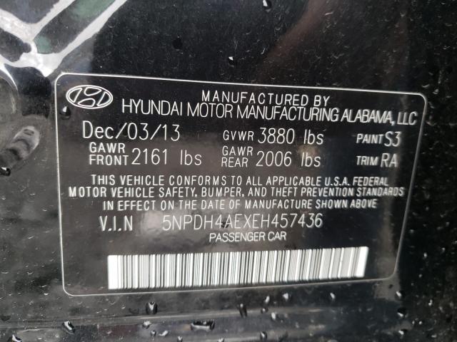 Photo 9 VIN: 5NPDH4AEXEH457436 - HYUNDAI ELANTRA SE 