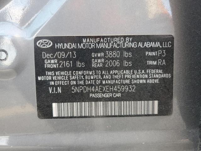 Photo 11 VIN: 5NPDH4AEXEH459932 - HYUNDAI ELANTRA SE 