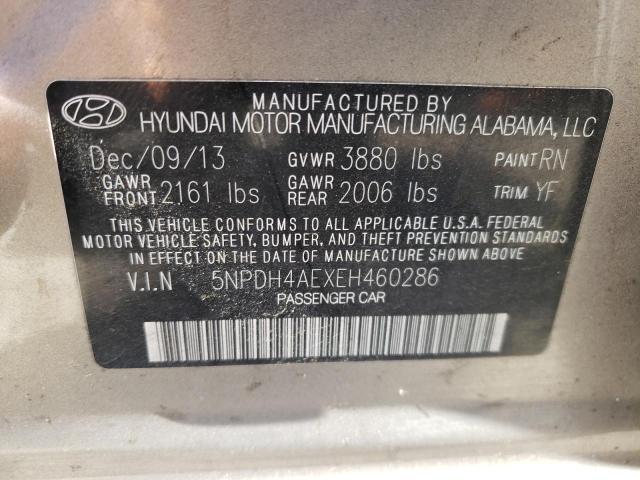 Photo 11 VIN: 5NPDH4AEXEH460286 - HYUNDAI ELANTRA SE 