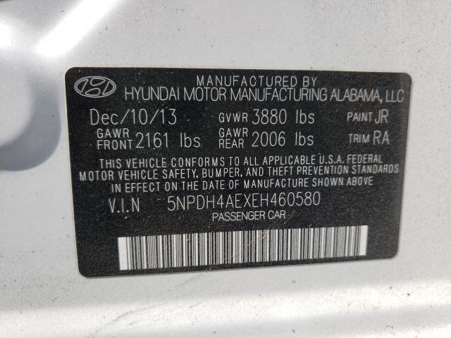 Photo 9 VIN: 5NPDH4AEXEH460580 - HYUNDAI ELANTRA SE 