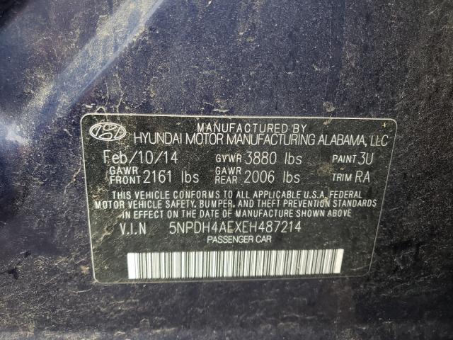 Photo 9 VIN: 5NPDH4AEXEH487214 - HYUNDAI ELANTRA SE 