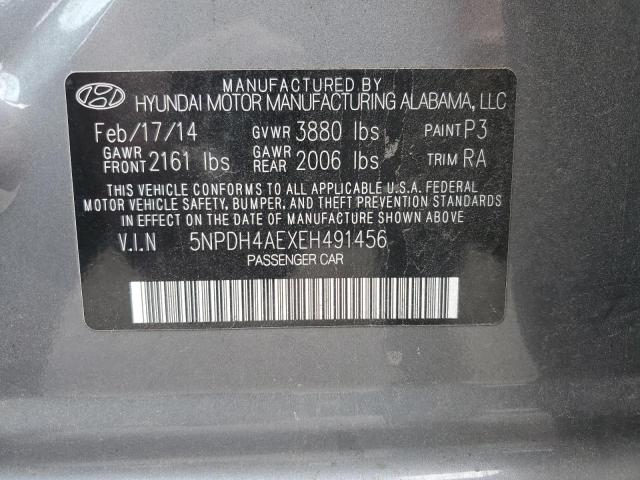 Photo 12 VIN: 5NPDH4AEXEH491456 - HYUNDAI ELANTRA SE 