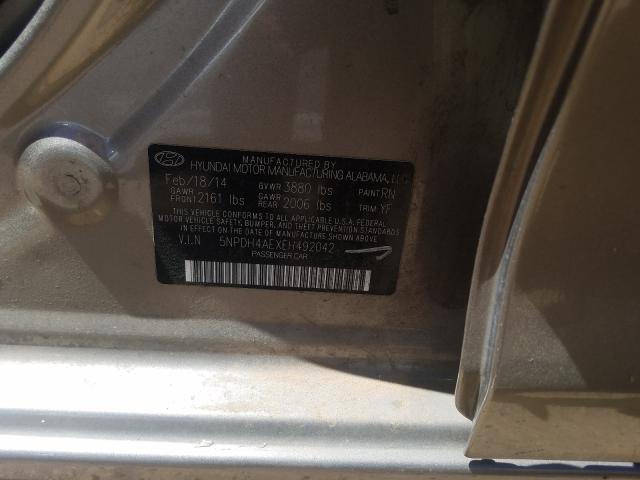 Photo 9 VIN: 5NPDH4AEXEH492042 - HYUNDAI ELANTRA SE 