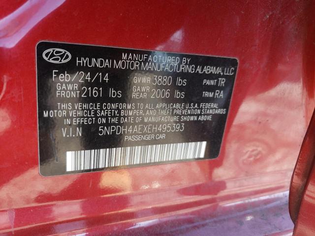 Photo 11 VIN: 5NPDH4AEXEH495393 - HYUNDAI ELANTRA SE 