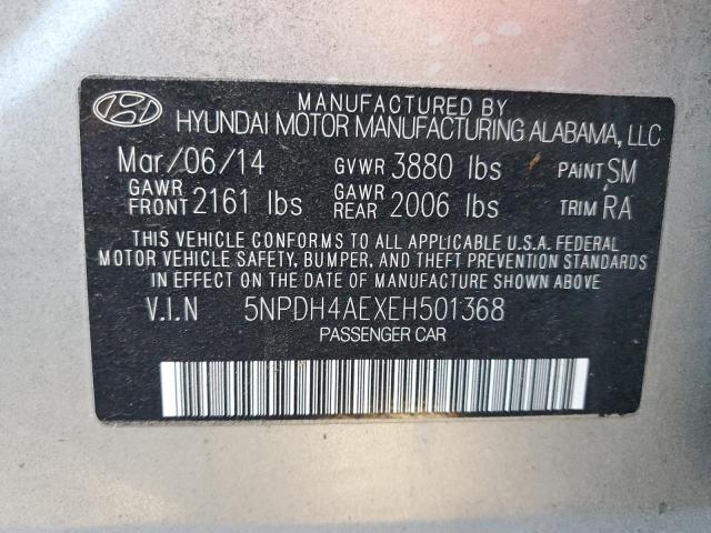 Photo 11 VIN: 5NPDH4AEXEH501368 - HYUNDAI ELANTRA 