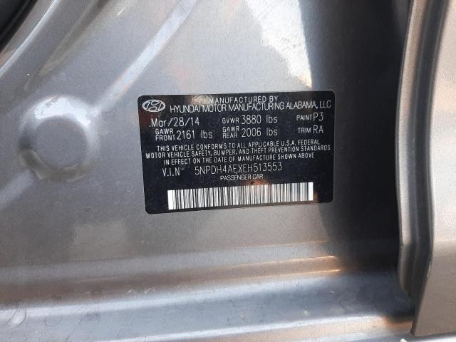 Photo 12 VIN: 5NPDH4AEXEH513553 - HYUNDAI ELANTRA SE 