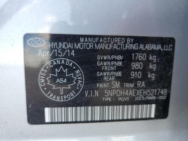 Photo 12 VIN: 5NPDH4AEXEH521748 - HYUNDAI ELANTRA 