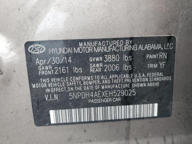 Photo 11 VIN: 5NPDH4AEXEH529025 - HYUNDAI ELANTRA 