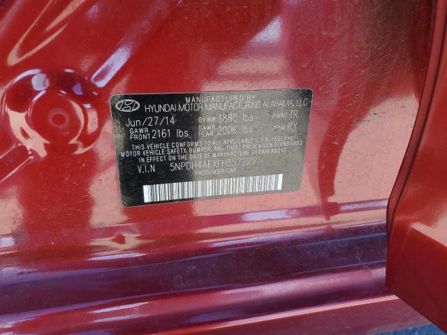 Photo 12 VIN: 5NPDH4AEXFH557229 - HYUNDAI ELANTRA 