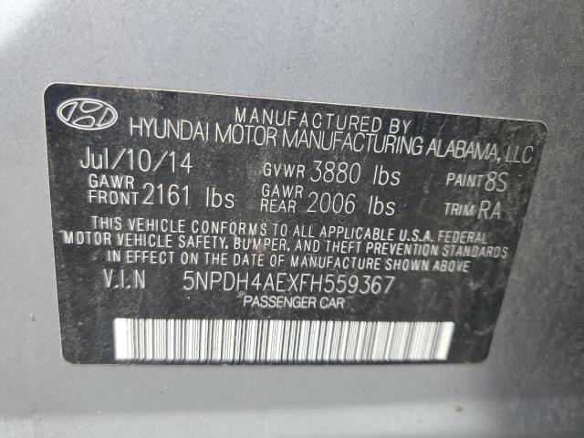 Photo 11 VIN: 5NPDH4AEXFH559367 - HYUNDAI ELANTRA SE 