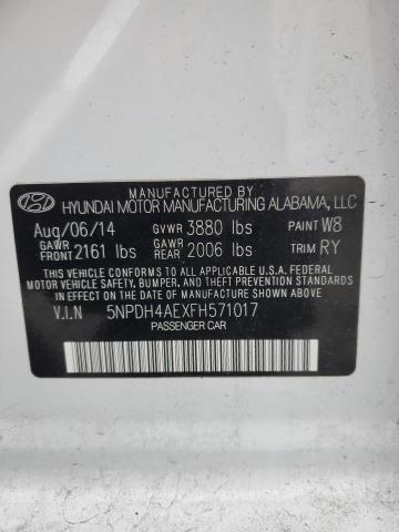 Photo 12 VIN: 5NPDH4AEXFH571017 - HYUNDAI ELANTRA 