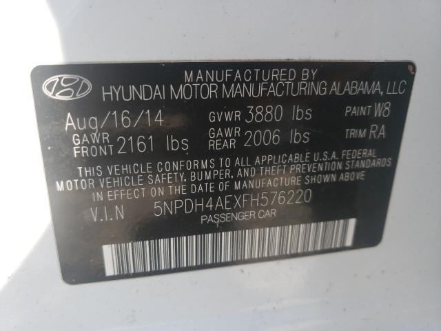 Photo 9 VIN: 5NPDH4AEXFH576220 - HYUNDAI ELANTRA 