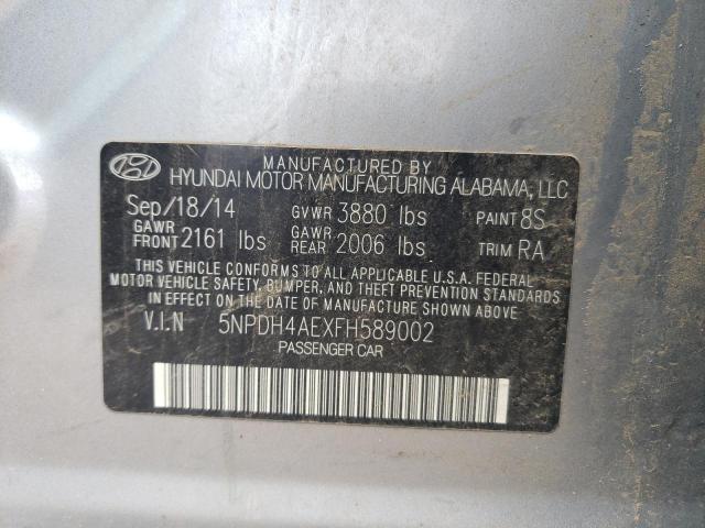 Photo 9 VIN: 5NPDH4AEXFH589002 - HYUNDAI ELANTRA SE 