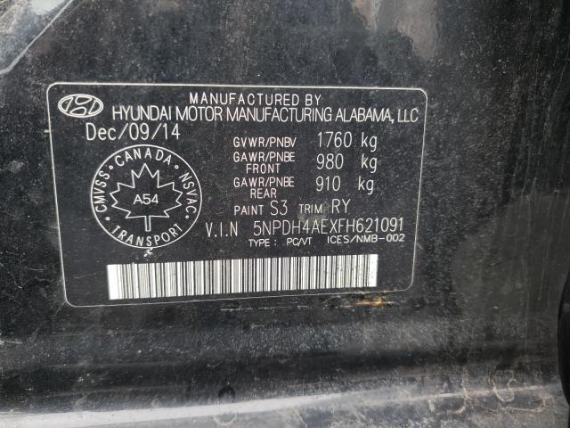 Photo 9 VIN: 5NPDH4AEXFH621091 - HYUNDAI ELANTRA SE 