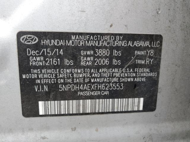 Photo 9 VIN: 5NPDH4AEXFH623553 - HYUNDAI ELANTRA SE 