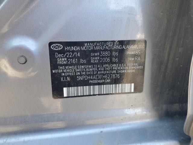 Photo 11 VIN: 5NPDH4AEXFH627876 - HYUNDAI ELANTRA SE 