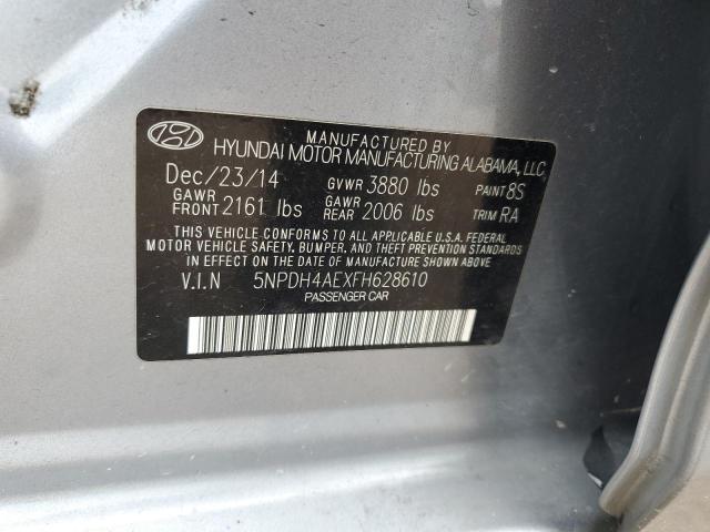 Photo 11 VIN: 5NPDH4AEXFH628610 - HYUNDAI ELANTRA 