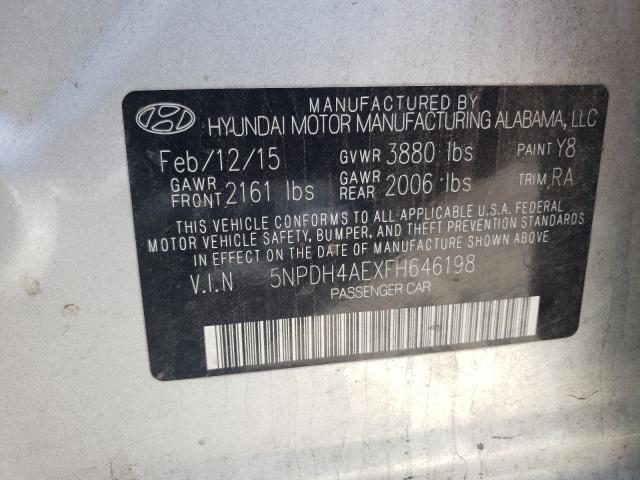 Photo 9 VIN: 5NPDH4AEXFH646198 - HYUNDAI ELANTRA SE 