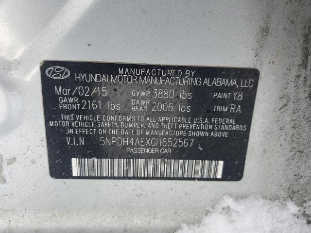 Photo 11 VIN: 5NPDH4AEXGH652567 - HYUNDAI ELANTRA SE 