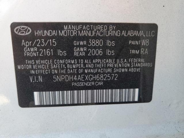 Photo 11 VIN: 5NPDH4AEXGH682572 - HYUNDAI ELANTRA SE 