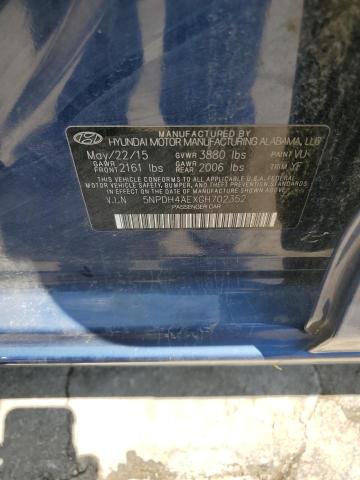 Photo 12 VIN: 5NPDH4AEXGH702352 - HYUNDAI ELANTRA 