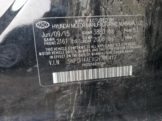 Photo 11 VIN: 5NPDH4AEXGH706417 - HYUNDAI ELANTRA 