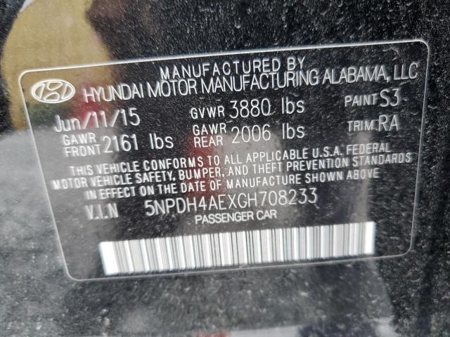 Photo 11 VIN: 5NPDH4AEXGH708233 - HYUNDAI ELANTRA 