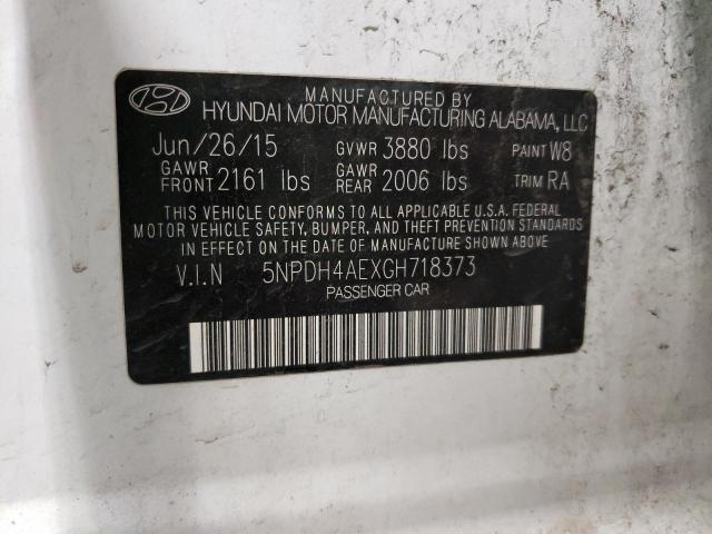 Photo 9 VIN: 5NPDH4AEXGH718373 - HYUNDAI ELANTRA SE 