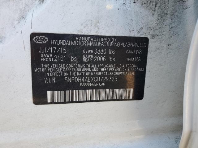 Photo 11 VIN: 5NPDH4AEXGH729325 - HYUNDAI ELANTRA SE 