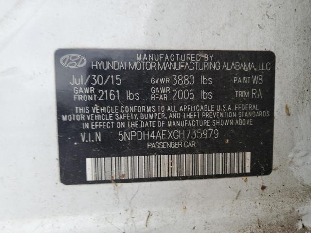 Photo 11 VIN: 5NPDH4AEXGH735979 - HYUNDAI ELANTRA 