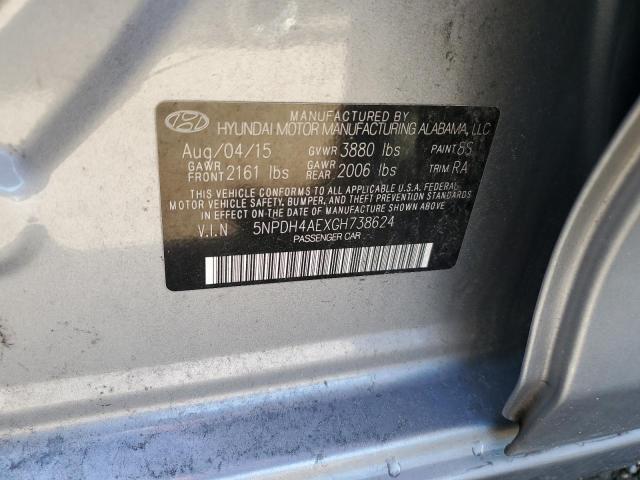 Photo 11 VIN: 5NPDH4AEXGH738624 - HYUNDAI ELANTRA SE 