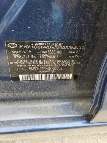 Photo 12 VIN: 5NPDH4AEXGH755262 - HYUNDAI ELANTRA SE 