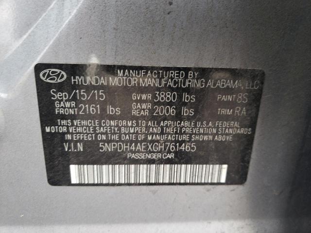 Photo 12 VIN: 5NPDH4AEXGH761465 - HYUNDAI ELANTRA SE 