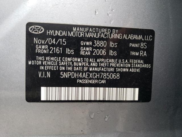 Photo 11 VIN: 5NPDH4AEXGH785068 - HYUNDAI ELANTRA SE 