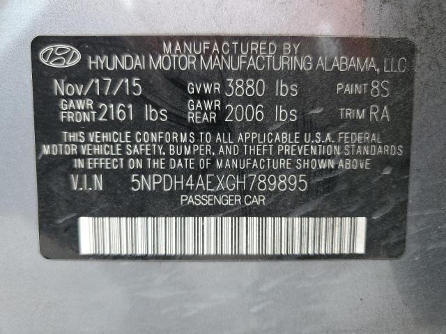 Photo 12 VIN: 5NPDH4AEXGH789895 - HYUNDAI ELANTRA SE 