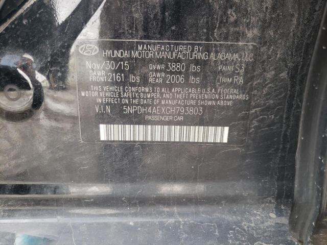 Photo 9 VIN: 5NPDH4AEXGH793803 - HYUNDAI ELANTRA SE 