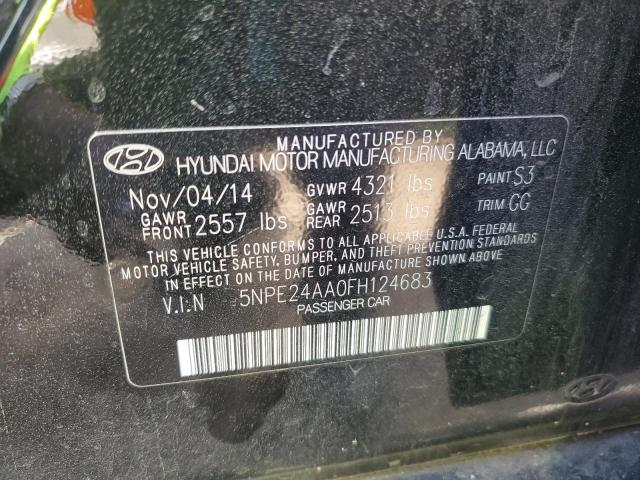 Photo 11 VIN: 5NPE24AA0FH124683 - HYUNDAI SONATA ECO 