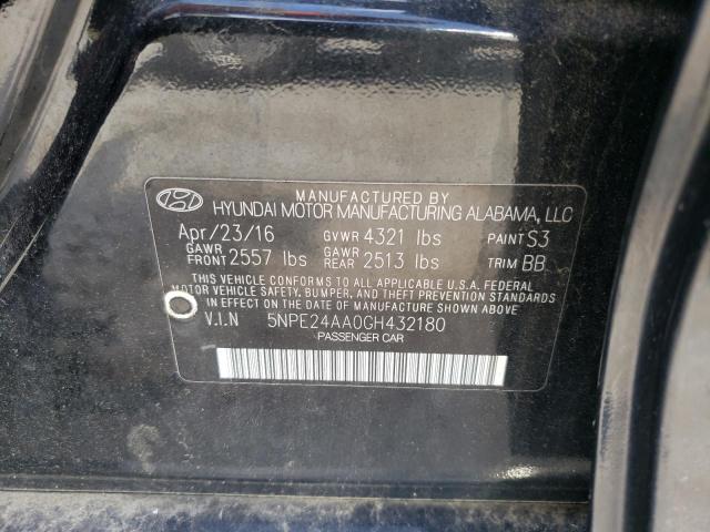 Photo 11 VIN: 5NPE24AA0GH432180 - HYUNDAI SONATA 