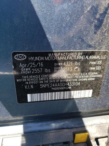 Photo 9 VIN: 5NPE24AA0GH433104 - HYUNDAI SONATA ECO 