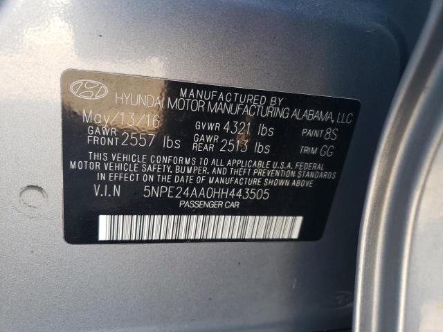 Photo 9 VIN: 5NPE24AA0HH443505 - HYUNDAI SONATA ECO 