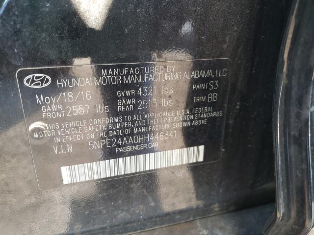 Photo 9 VIN: 5NPE24AA0HH446341 - HYUNDAI SONATA ECO 