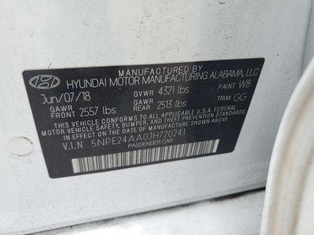 Photo 11 VIN: 5NPE24AA0JH720241 - HYUNDAI SONATA ECO 