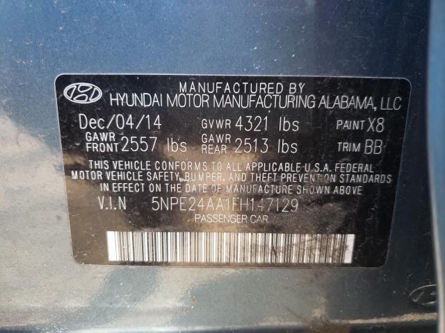 Photo 9 VIN: 5NPE24AA1FH147129 - HYUNDAI SONATA ECO 