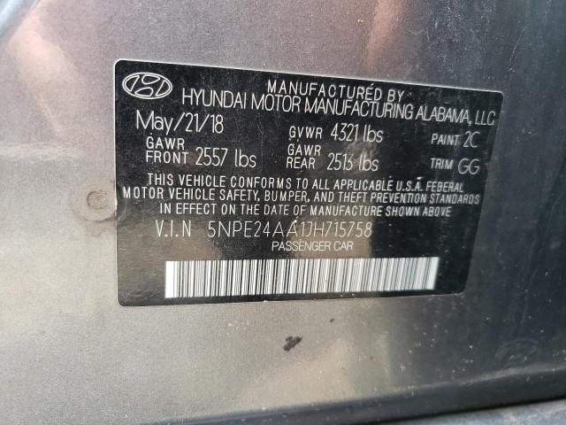 Photo 12 VIN: 5NPE24AA1JH715758 - HYUNDAI SONATA 