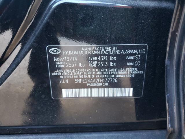 Photo 9 VIN: 5NPE24AA2FH137726 - HYUNDAI SONATA ECO 