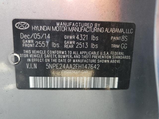 Photo 11 VIN: 5NPE24AA2FH147642 - HYUNDAI SONATA 